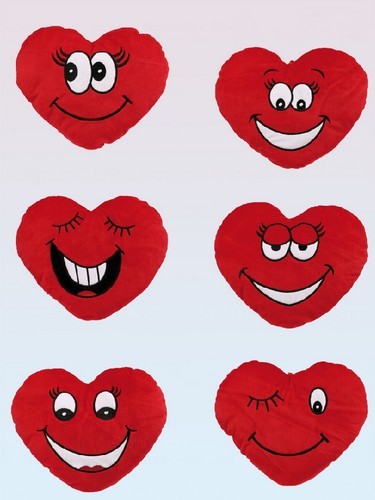 Corazon de Peluche con Caritas 34cm. Un M n de Targes i Regals S.L